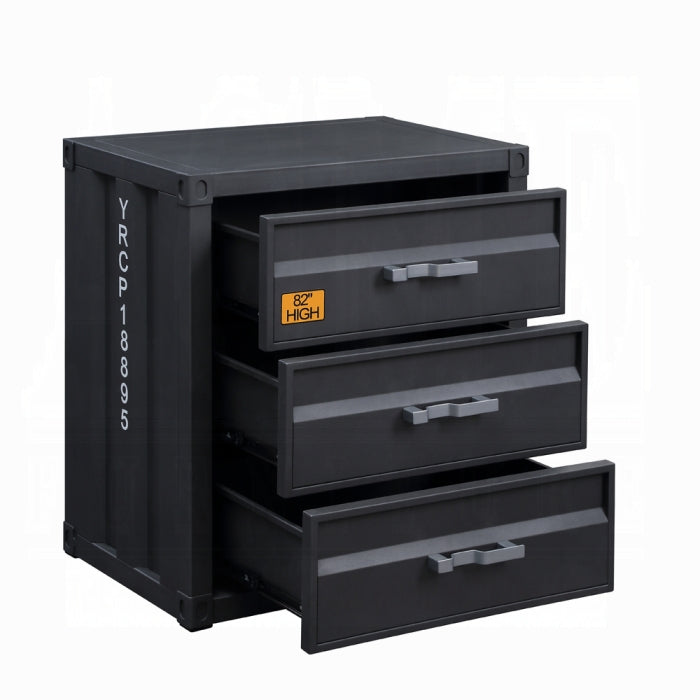 ACME Gray Cargo Chest W/3 Drawers