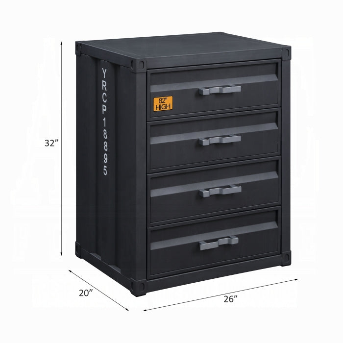 ACME Gray Cargo Chest W/4 Drawers