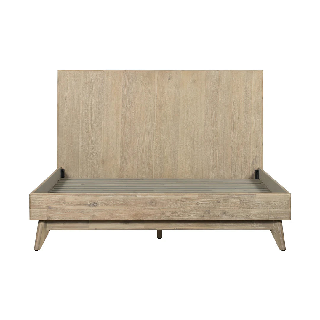 Armen Living Baly Acacia Mid-Century Platform Bed