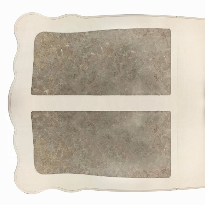 ACME Pearl White Chantelle Dining Table