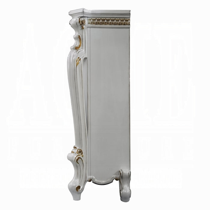 ACME Antique Pearl Finish Picardy Fireplace