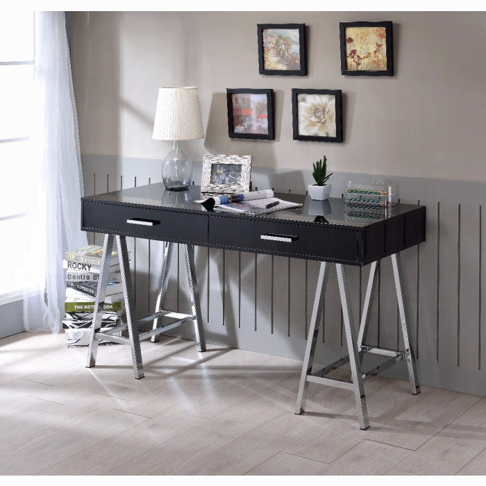 ACME Black Coleen Writing Desk W/USB