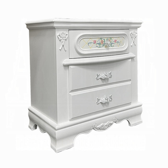 ACME White Flora Nightstand