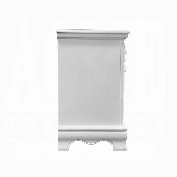 ACME White Flora Nightstand