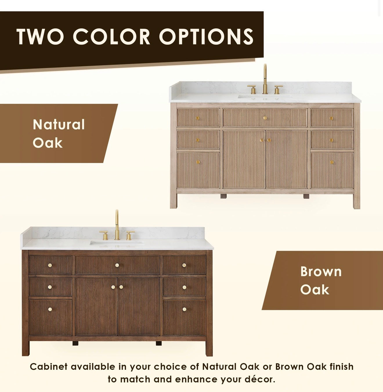 Altair Cerrito 60" Single Bathroom Vanity with Grain White Engineered Stone Countertop without Mirror