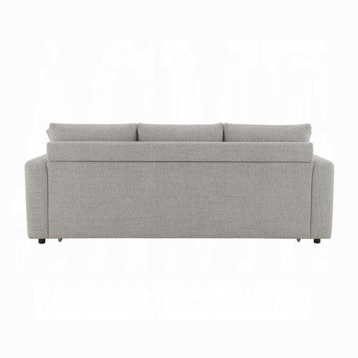ACME Gray Boucle Connie Sofa w/Sleeper