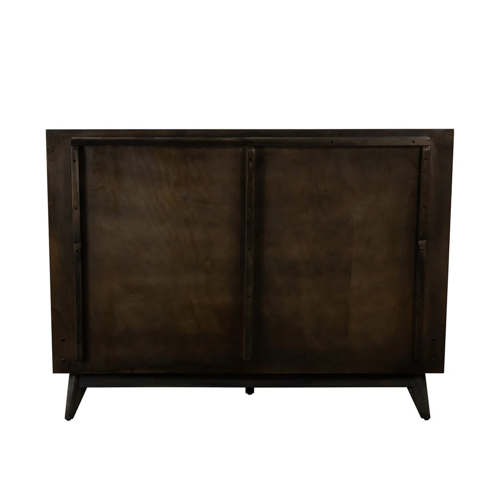 Armen Living Baly Acacia Mid-Century Platform Bed