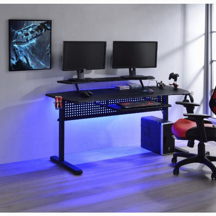ACME Black Vildre Gaming Desk W/USB