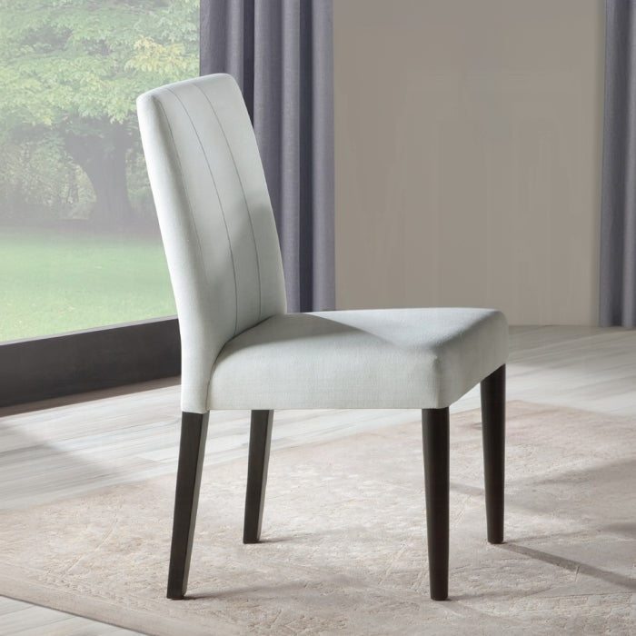 ACME White & Brown Carena Side Chair (Set-2)