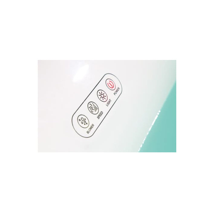 EAGO 6 Foot White Free Standing Air Bubble Bathtub