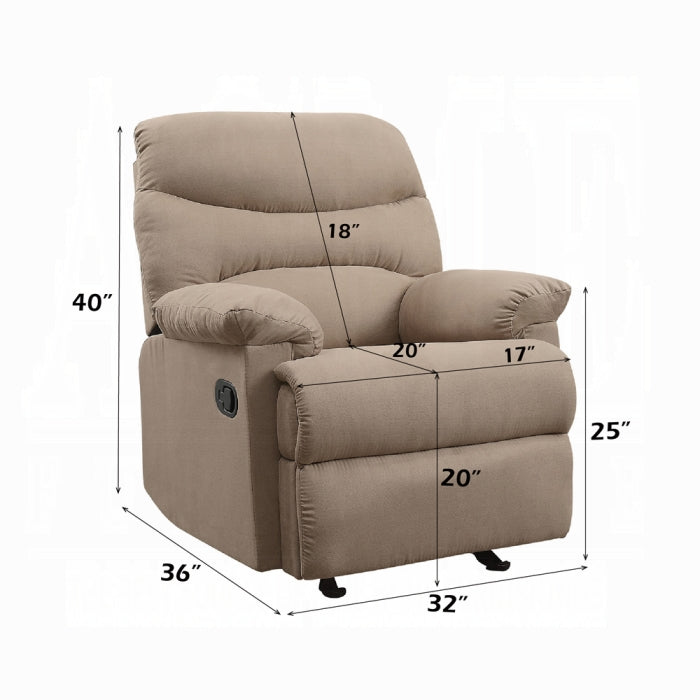 ACME Light Brown Arcadia Motion Recliner