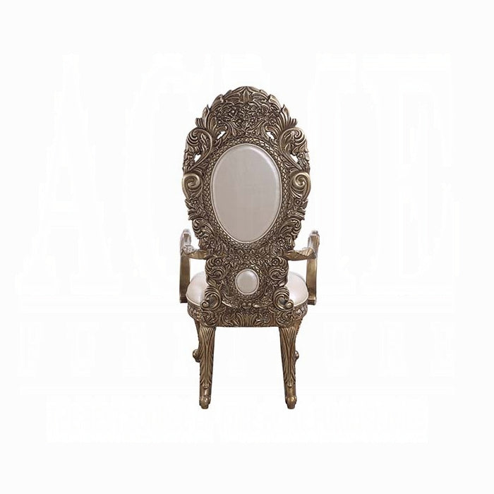 ACME Brown & Gold Constantine Arm Chair (Set-2)