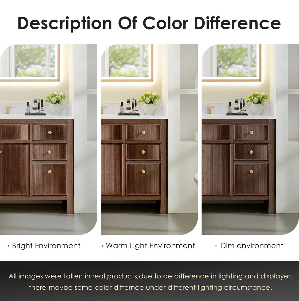 Altair Cerrito 24" Single Bathroom Vanity with White Ceramic Integrated Sink without Mirror