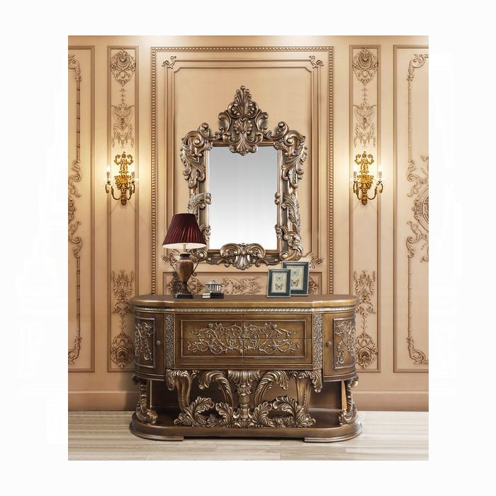 ACME Brown Gold Finish Constantine Server