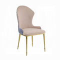 ACME Tan, Lavender & Gold Caolan Side Chair (Set-2)