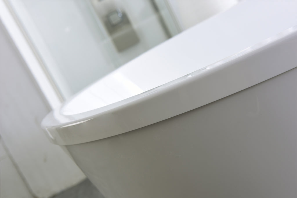 Legion Furniture 67" White Acrylic Tub - NO Faucet
