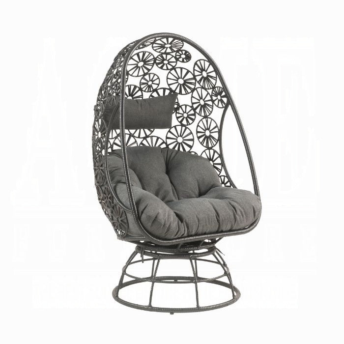 ACME Hikre Patio Lounge Chair & Side Table
