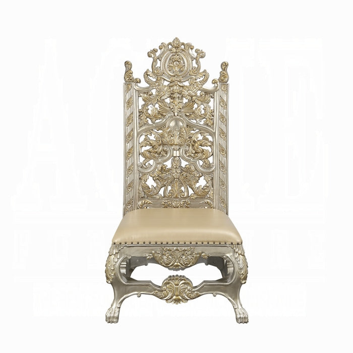 ACME Champagne & Gold Danae Side Chair (Set-2)