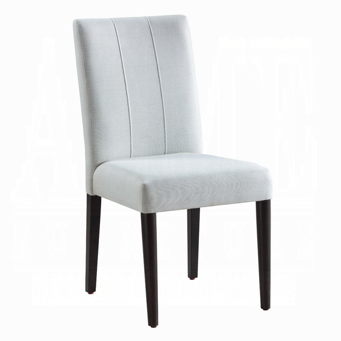 ACME White & Brown Carena Side Chair (Set-2)