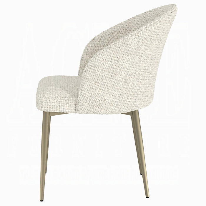 ACME White Cora Side Chair (Set-2)