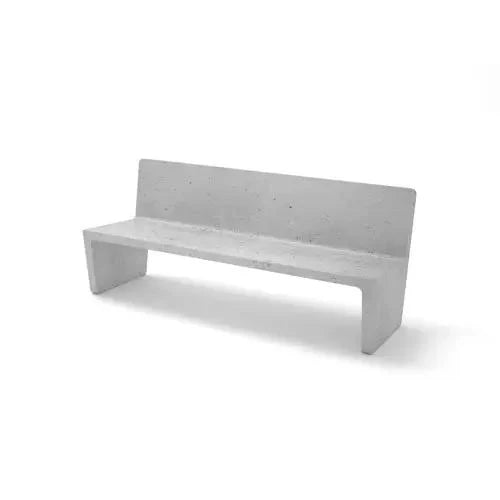 KONKRETUS Aeero Backrest Bench – Handcrafted Concrete Bench with Back Support