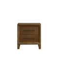 New Classic Furniture Ballard 2-Drawer Nightstand in Walnut