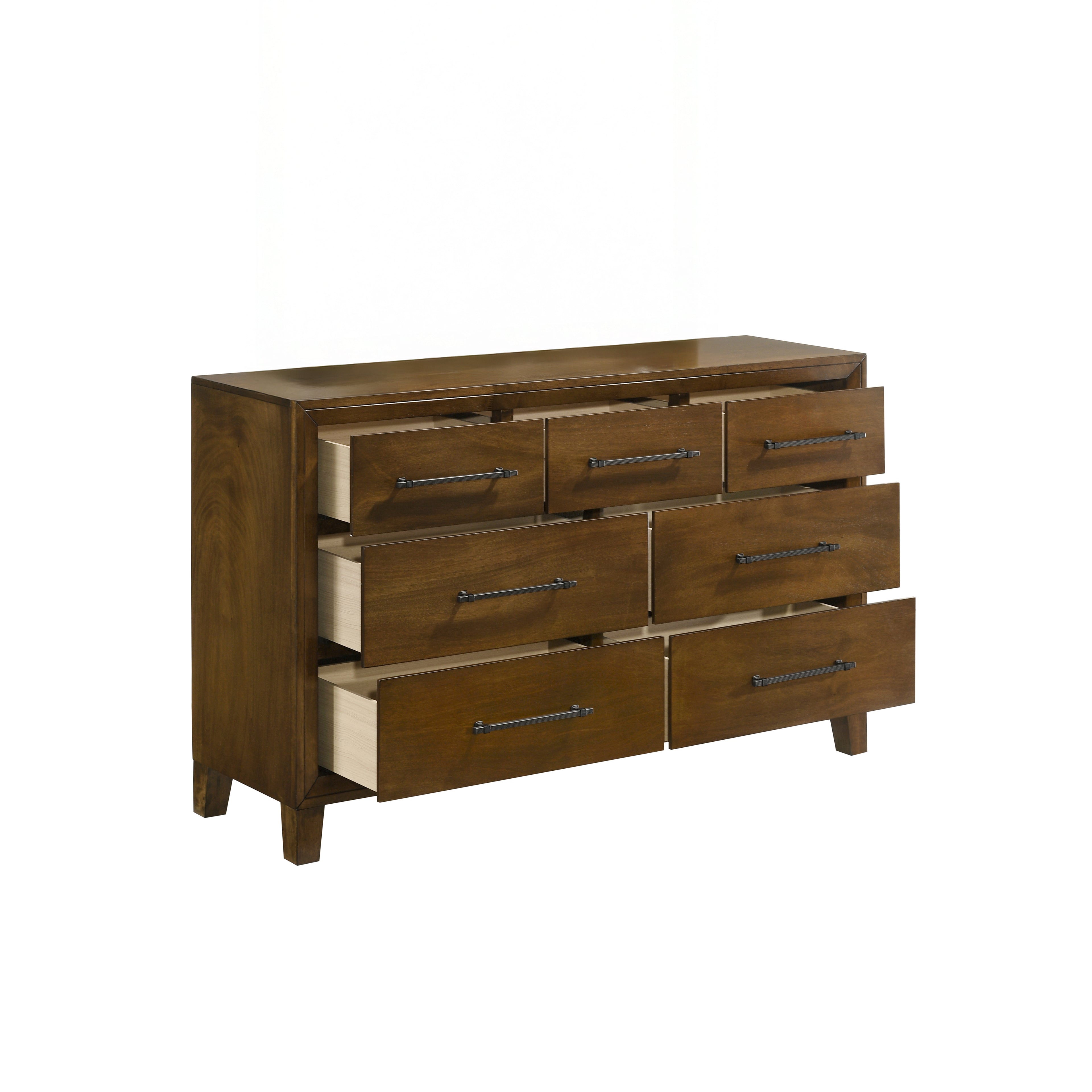 New Classic Furniture BALLARD 7 DRAWER DRESSER-WALNUT