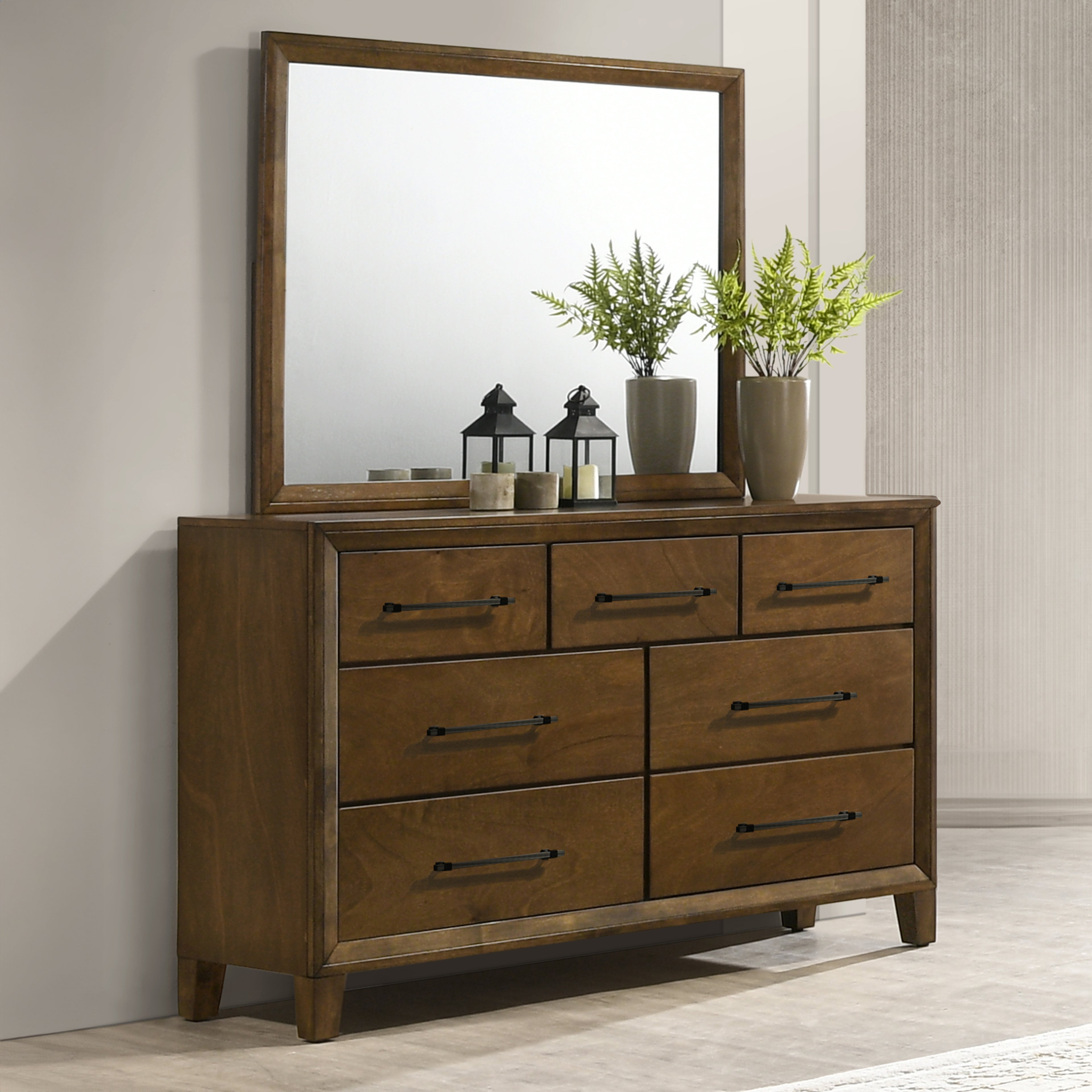 New Classic Furniture BALLARD MIRROR-WALNUT