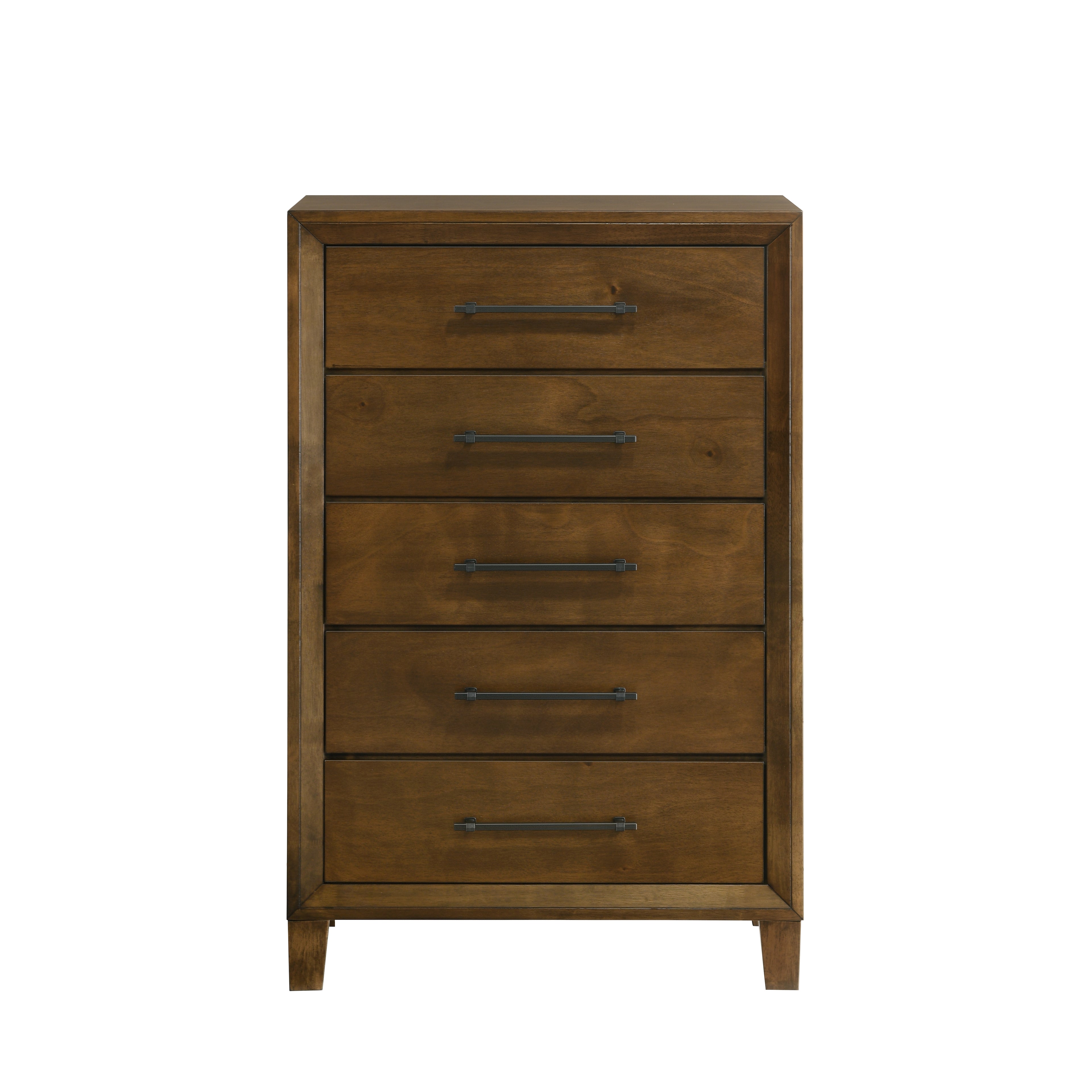 New Classic Furniture BALLARD 5 DRAWER CHEST-WALNUT