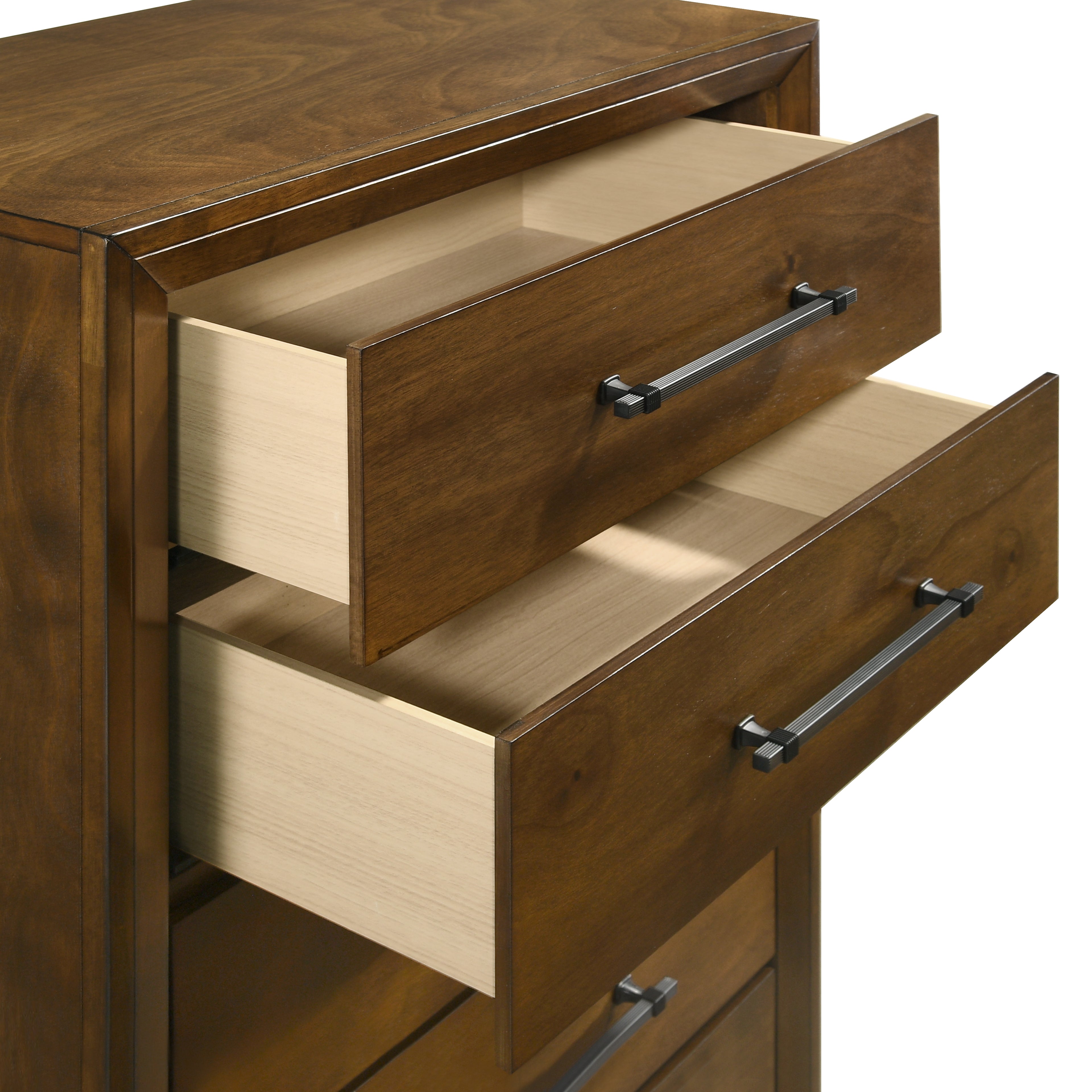 New Classic Furniture BALLARD 5 DRAWER CHEST-WALNUT