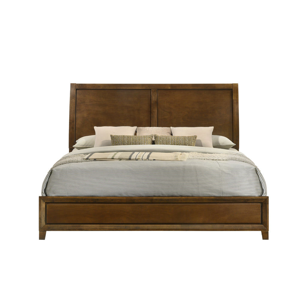 New Classic Furniture BALLARD 6/6-6/0 EK/WK HEADBOARD, FOOTBOARD & SLAT KIT-WALNUT