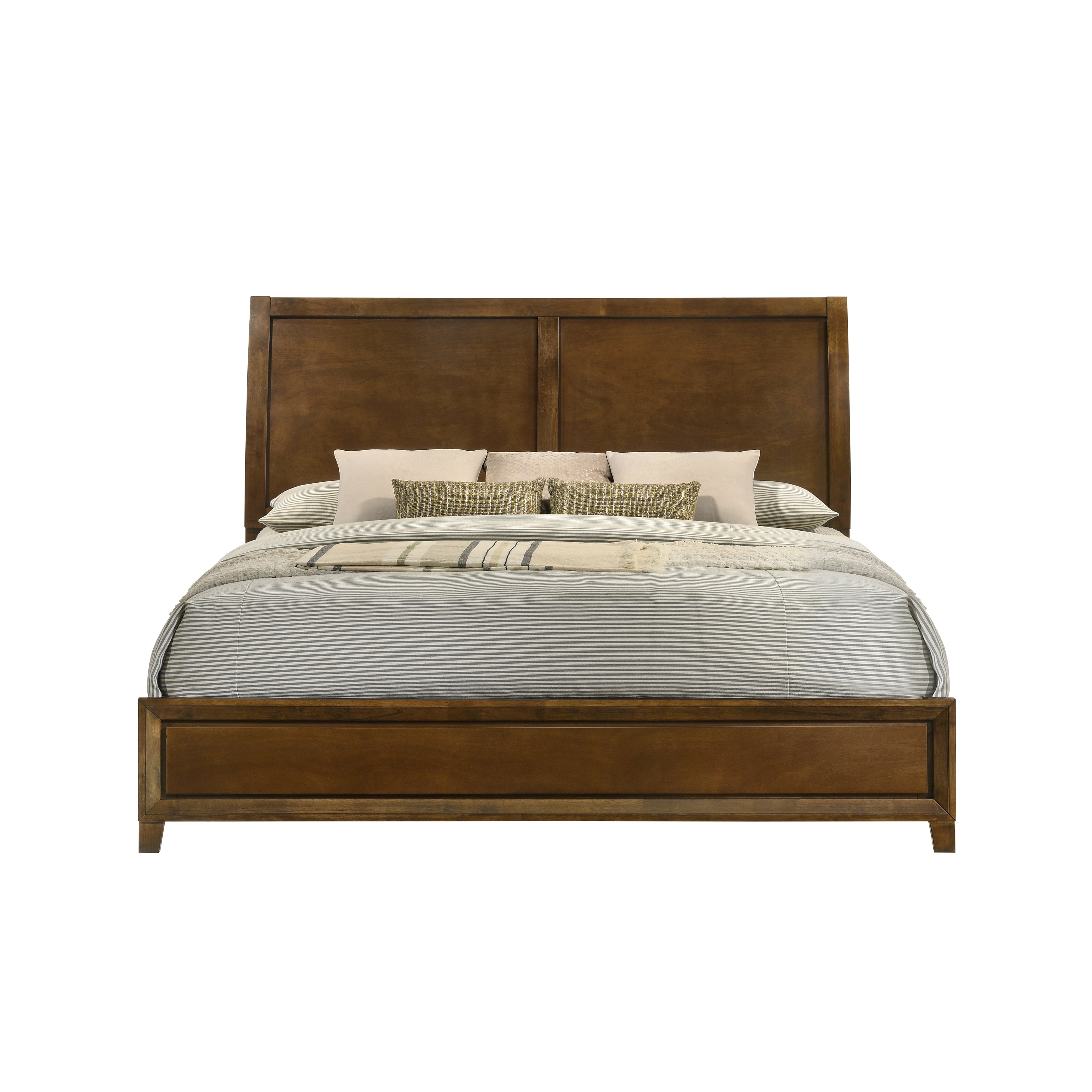New Classic Furniture BALLARD 6/6-6/0 EK/WK HEADBOARD, FOOTBOARD & SLAT KIT-WALNUT