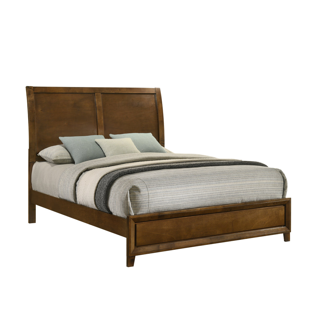 New Classic Furniture BALLARD 5/0 Q HEADBOARD, FOOTBOARD & SLAT KIT-WALNUT
