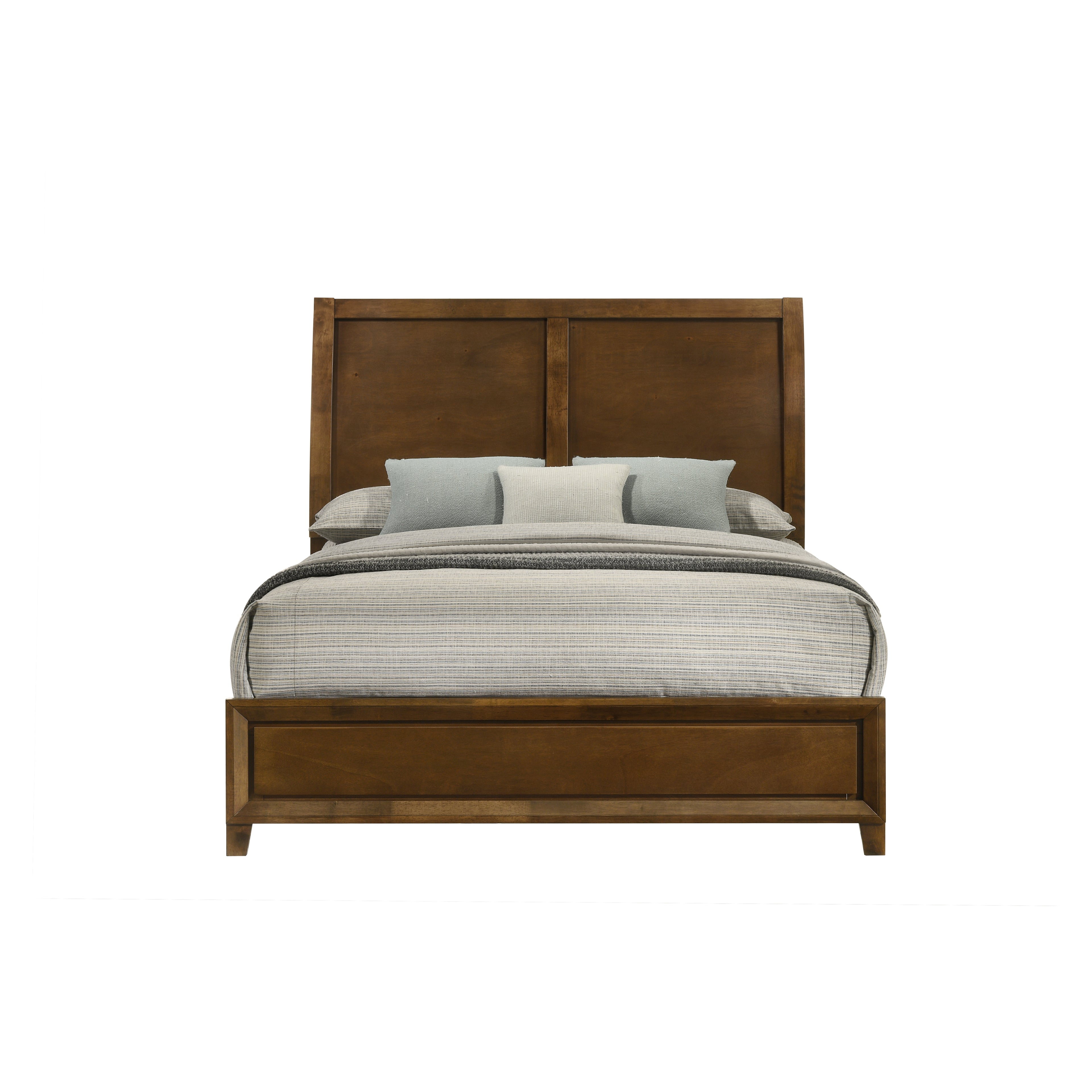 New Classic Furniture BALLARD 5/0 Q HEADBOARD, FOOTBOARD & SLAT KIT-WALNUT