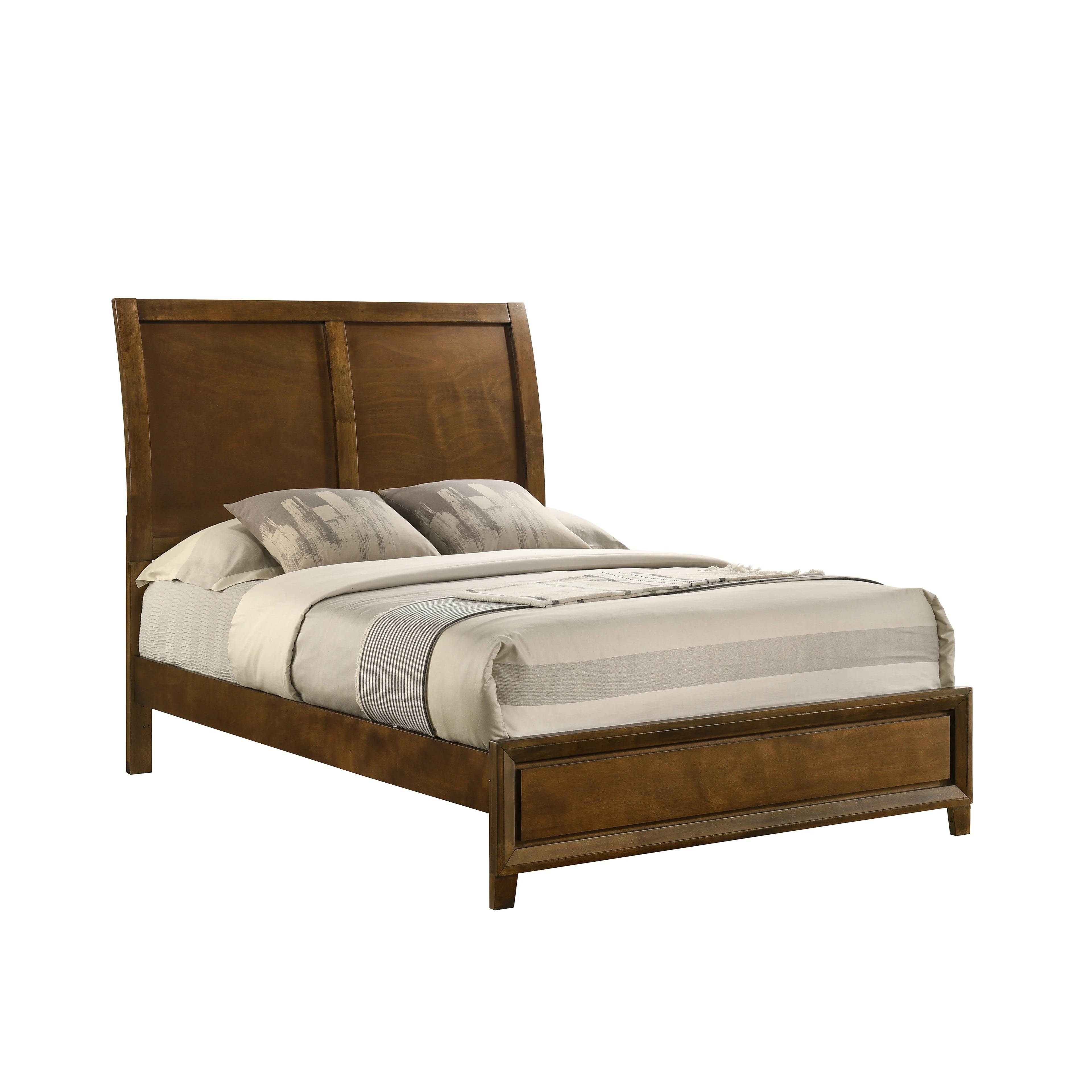 New Classic Furniture BALLARD 4/6 F HEADBOARD, FOOTBOARD & SLAT KIT-WALNUT