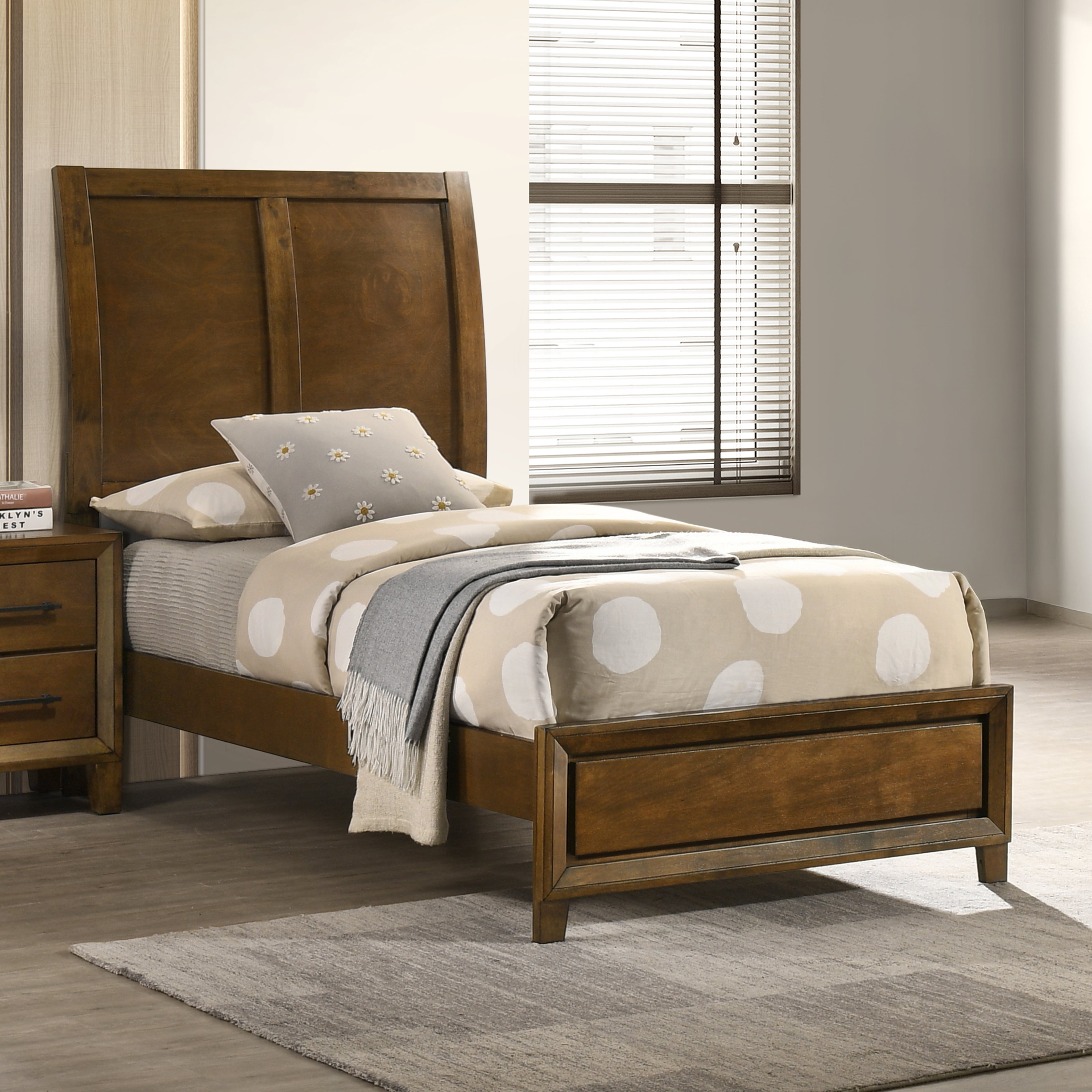 New Classic Furniture BALLARD 4/6-3/3 F/T PANEL SIDE RAILS-WALNUT