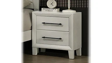 New Classic Furniture BALLARD 2 DRAWER NIGHTSTAND-WHITE