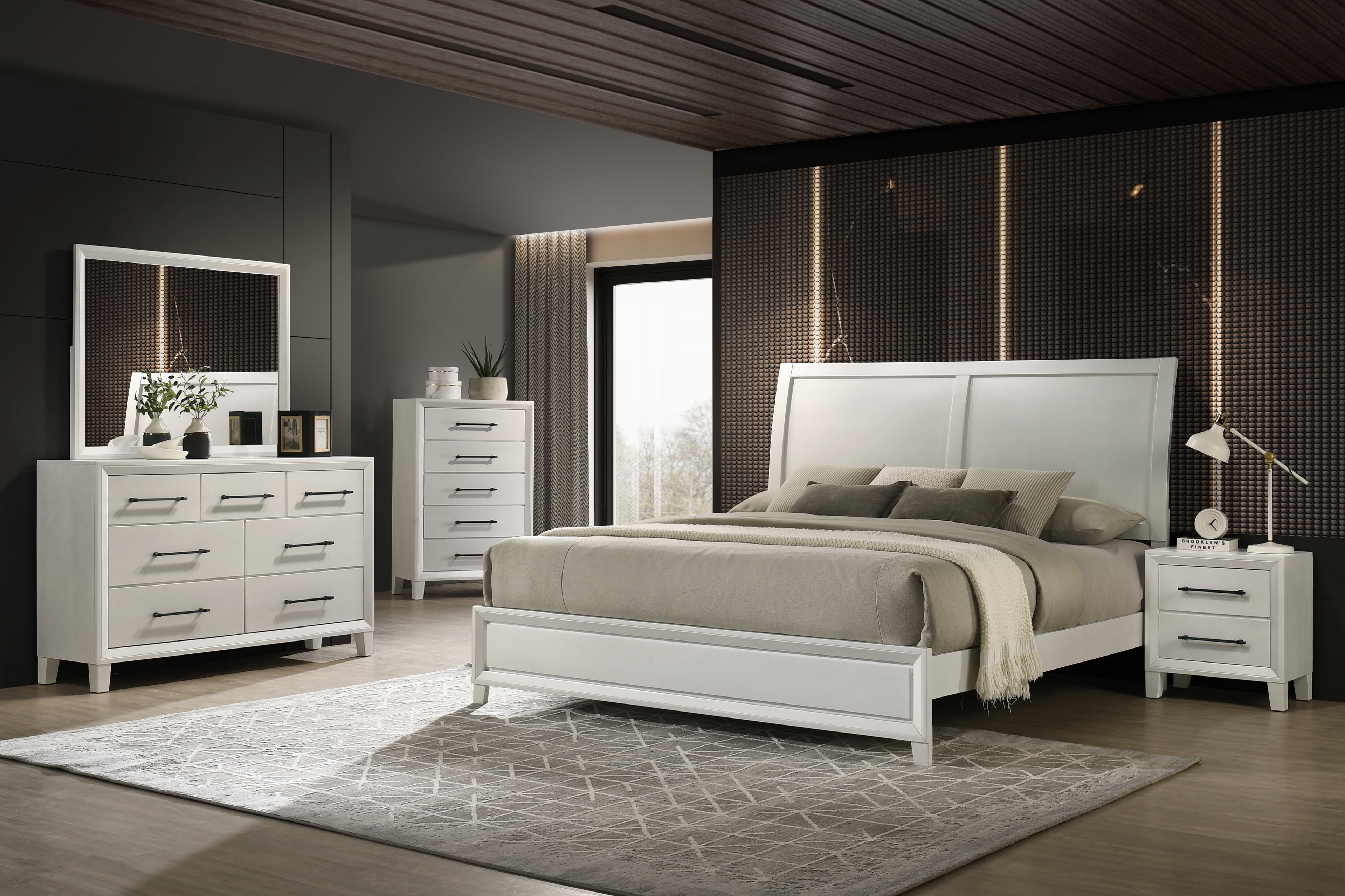 New Classic Furniture BALLARD 2 DRAWER NIGHTSTAND-WHITE