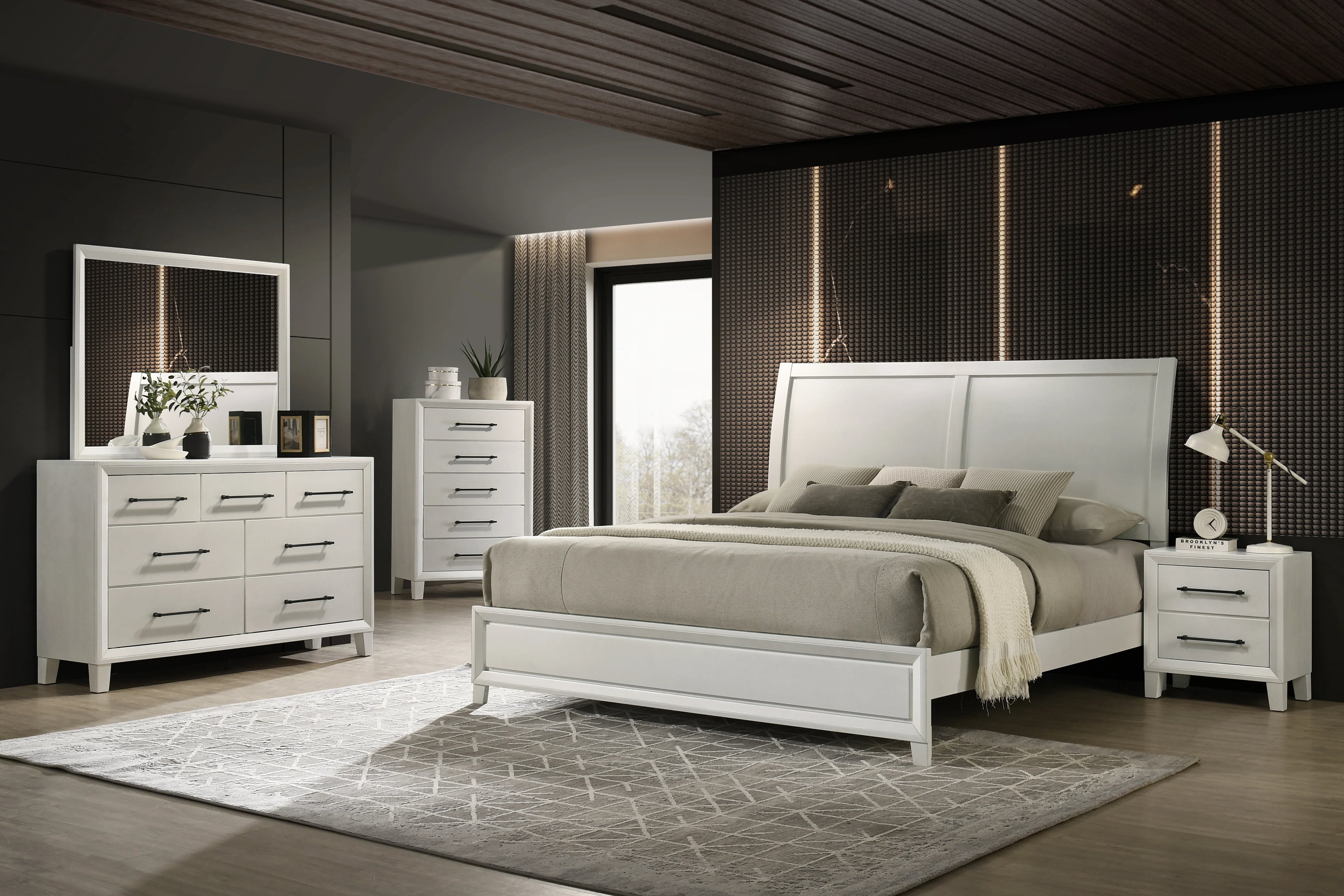 New Classic Furniture BALLARD 5 DRAWER CHEST-WHITE