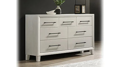 New Classic Furniture BALLARD 7 DRAWER DRESSER-WHITE