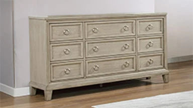 New Classic Furniture WISTERIA 9 DRAWER DRESSER-SANDSTONE