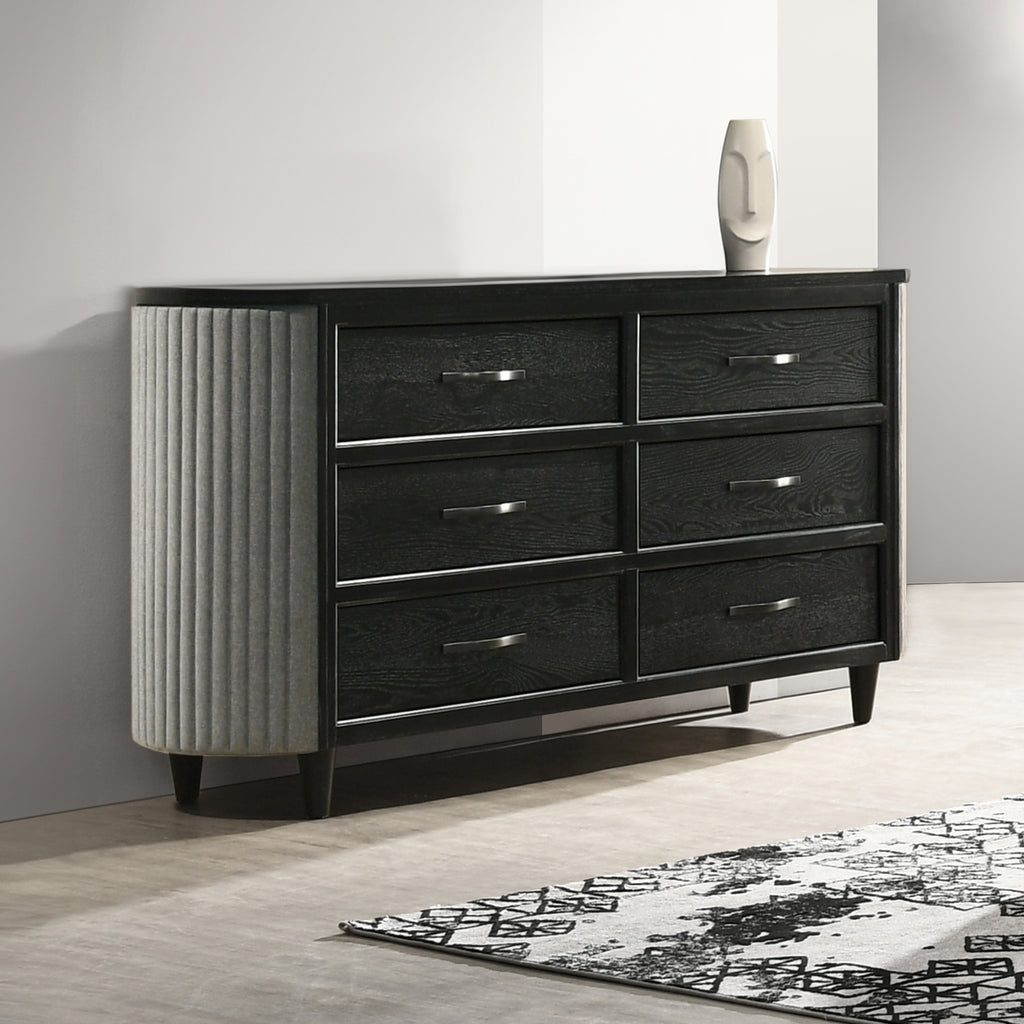 New Classic Furniture SKYLINE 6 DRAWER DRESSER-ONYX