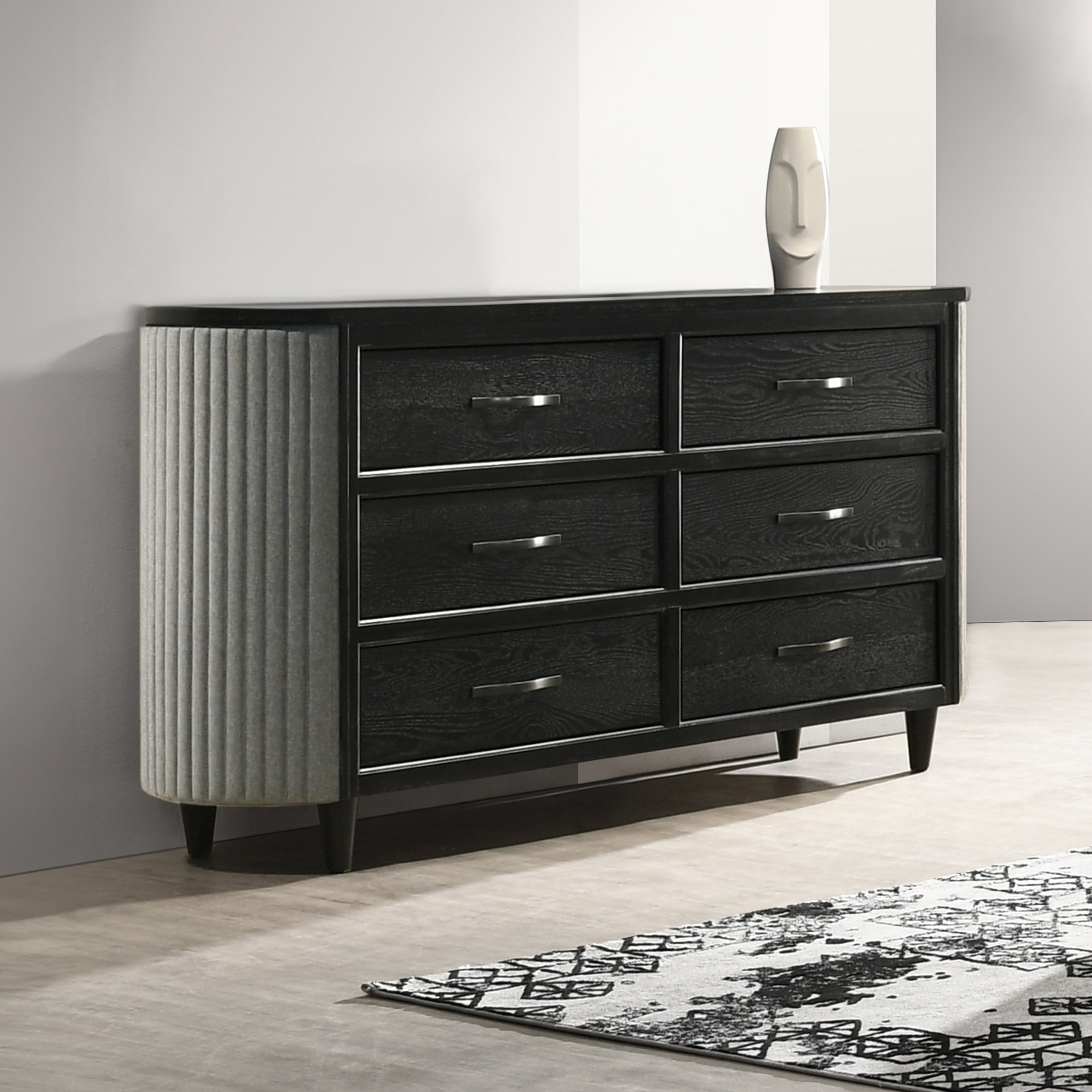 New Classic Furniture SKYLINE 6 DRAWER DRESSER-ONYX