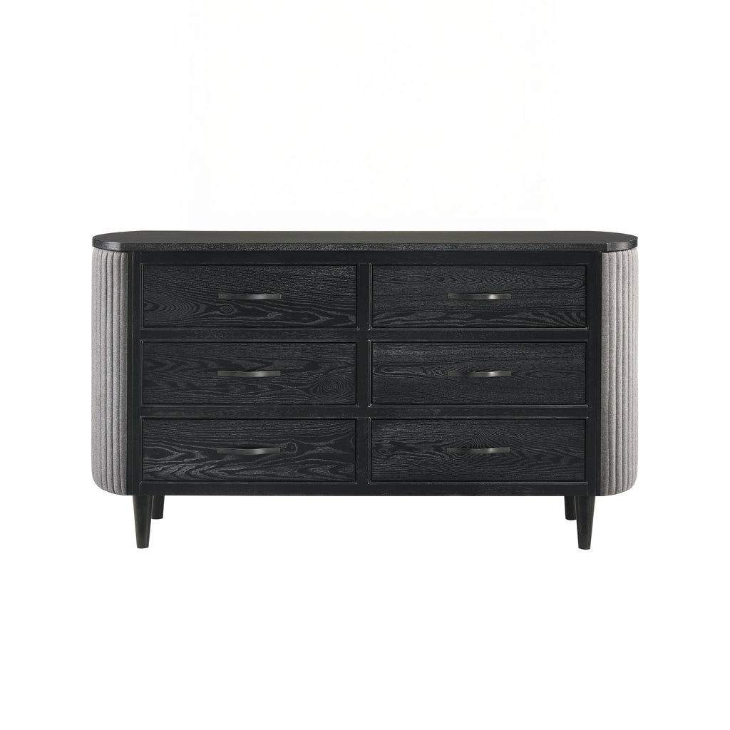 New Classic Furniture SKYLINE 6 DRAWER DRESSER-ONYX