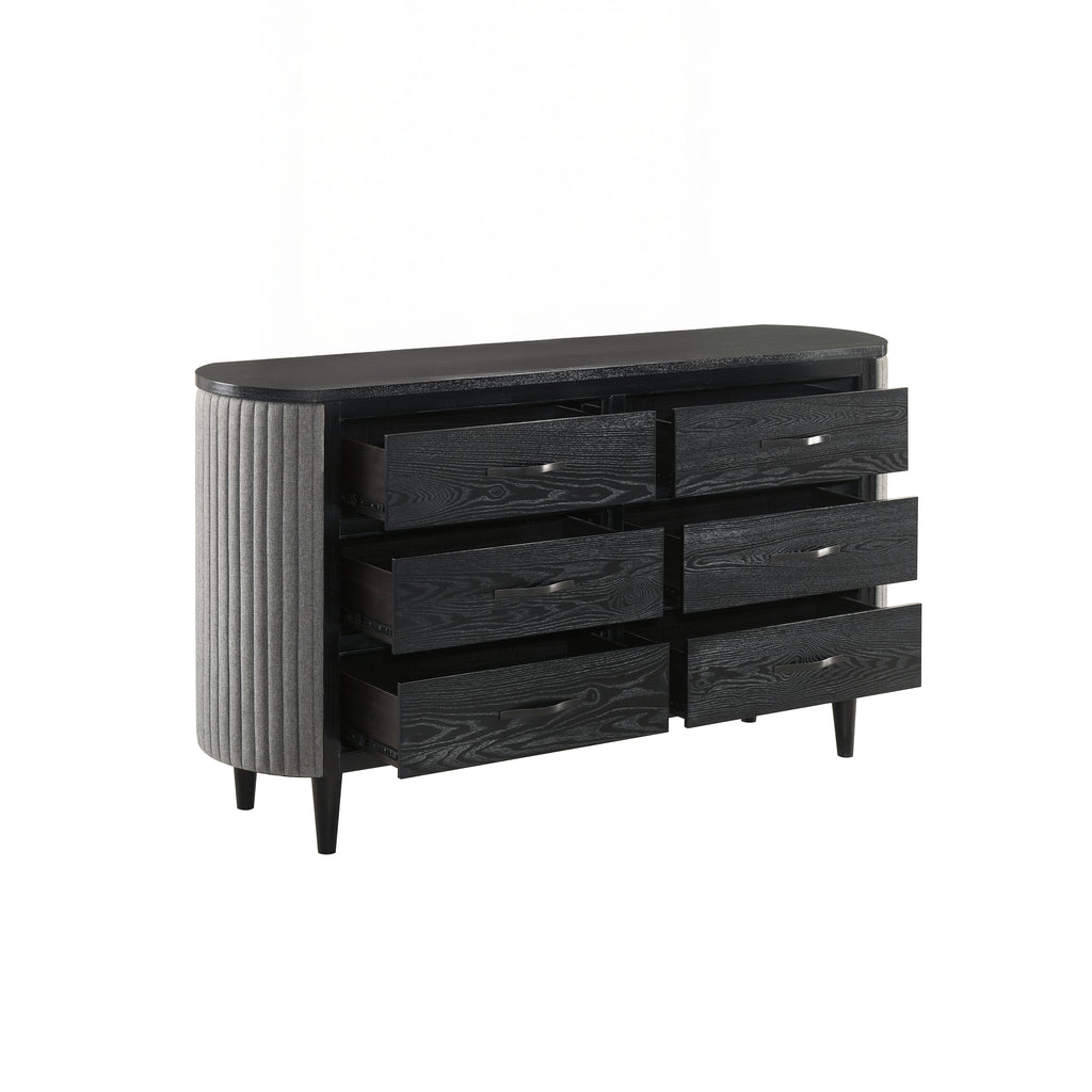 New Classic Furniture SKYLINE 6 DRAWER DRESSER-ONYX