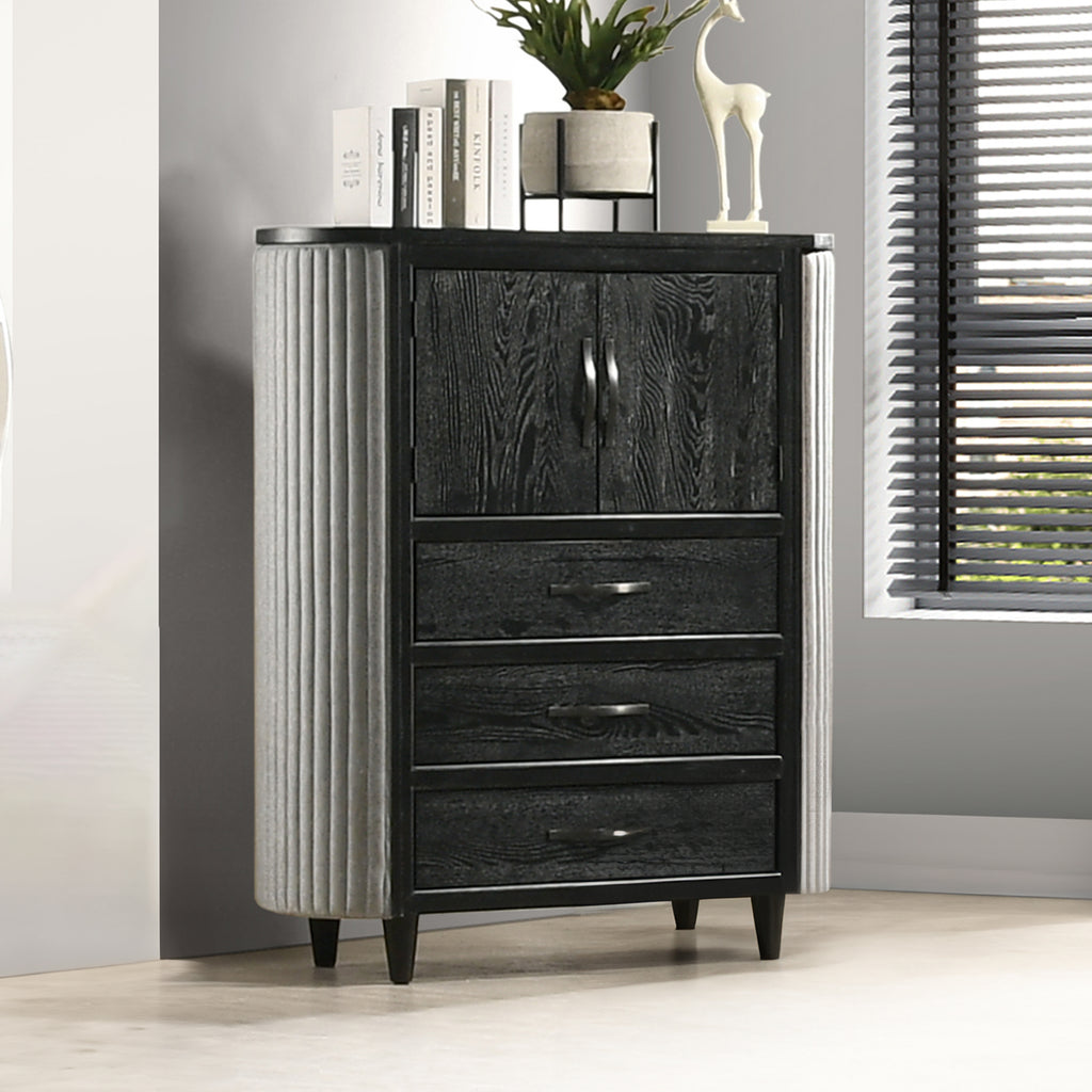 New Classic Furniture SKYLINE DOOR CHEST-ONYX