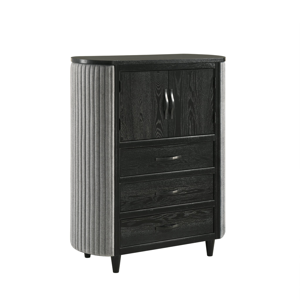 New Classic Furniture SKYLINE DOOR CHEST-ONYX
