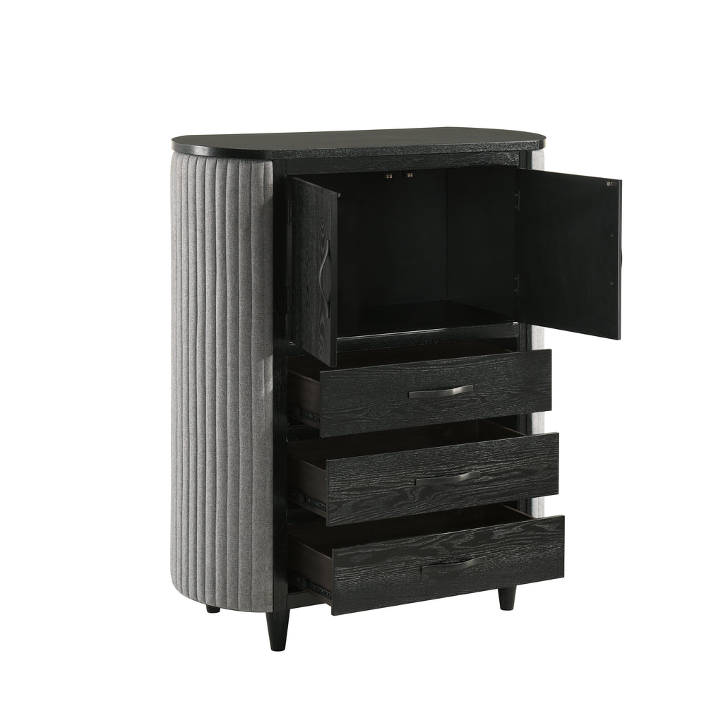New Classic Furniture SKYLINE DOOR CHEST-ONYX