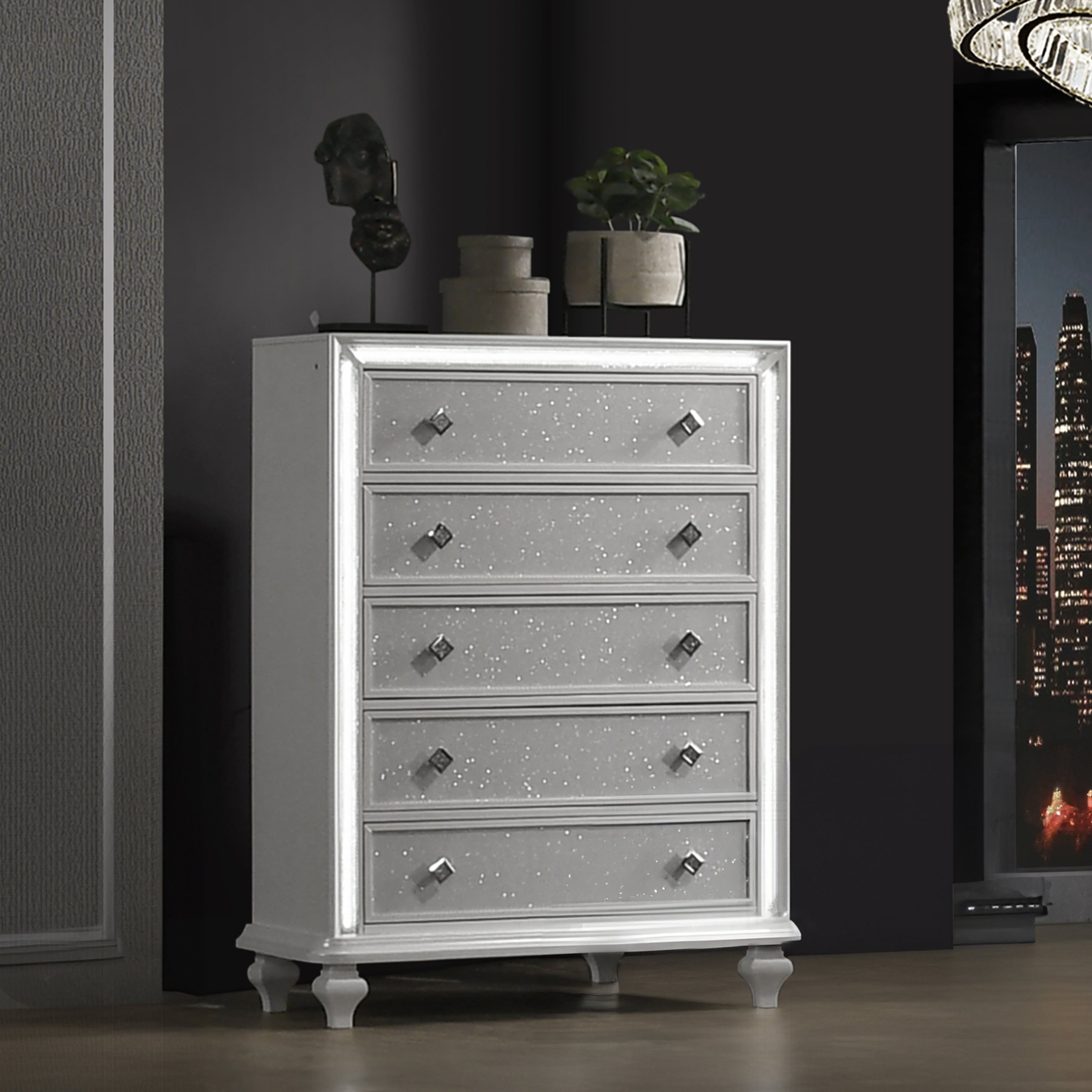New Classic Furniture STARDUST CHEST-WHITE
