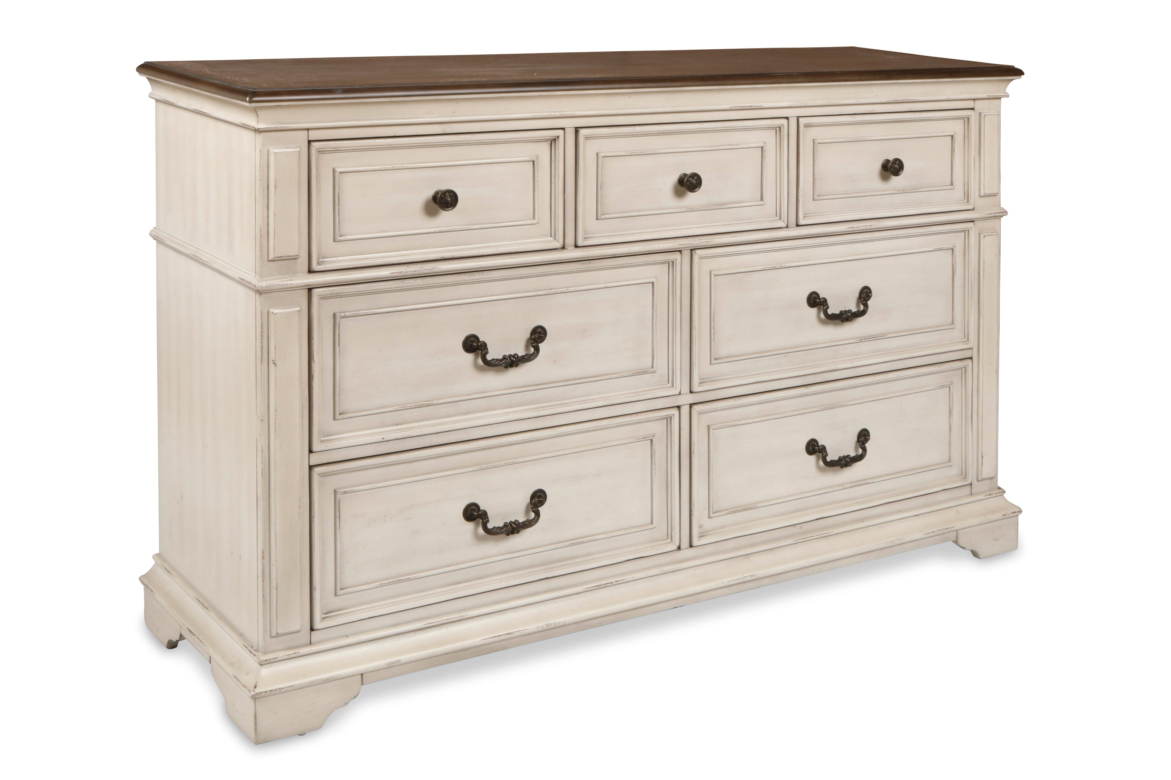 New Classic Furniture ANASTASIA DRESSER - ANT. WHITE